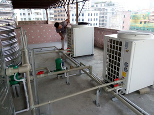 景利空气能中空热水工程